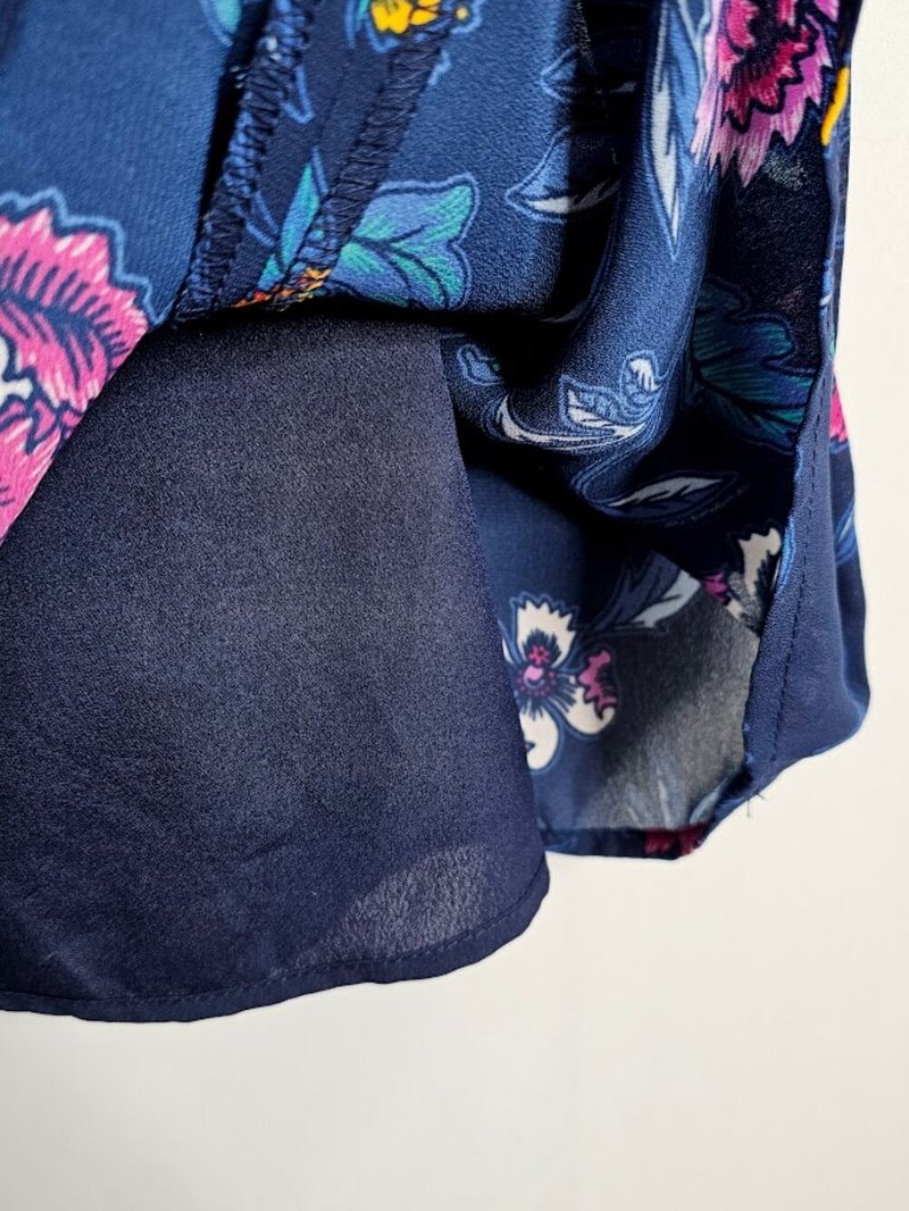 NWT OLD NAVY Shift Dress size M NAVY BLUE w PINK FLORAL Summer Sleeveless Cute! - Picture 6 of 10